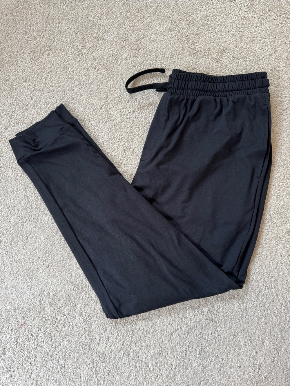 SKIMS NWT Outdoor Jersey Tapered Joggers 28" Black SzM